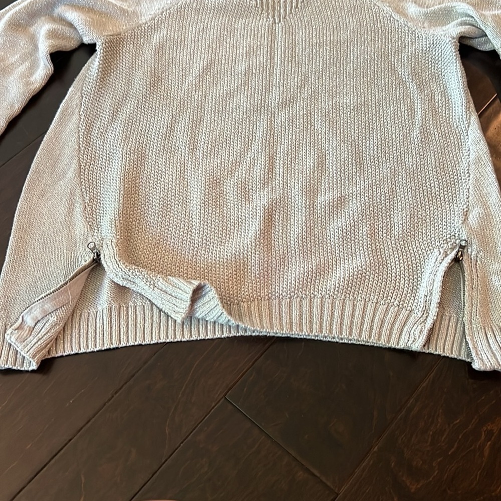 Apt9 gray metallic sweater M - Picture 4 of 10